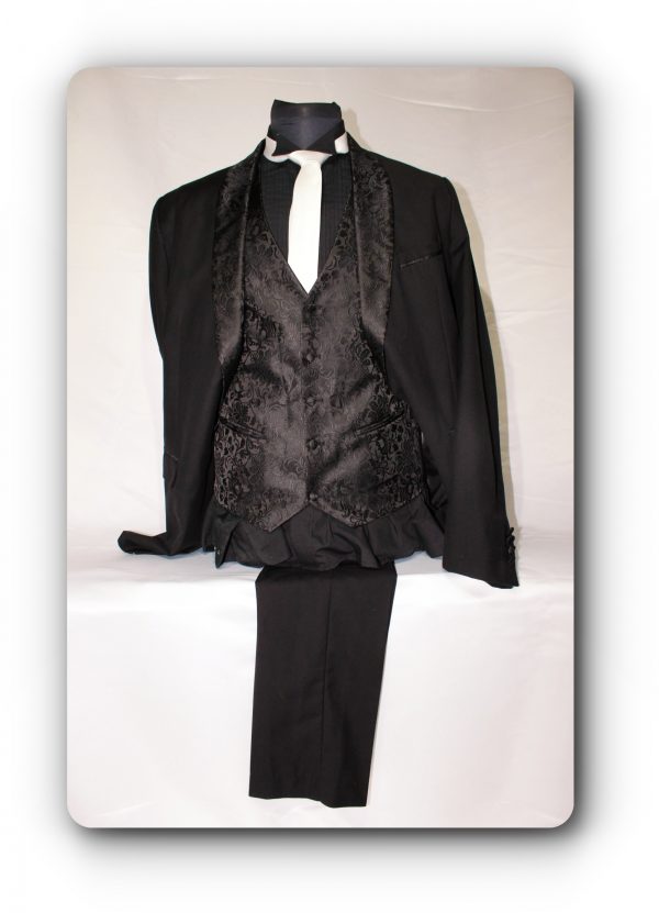 Black 3 Piece Suit with detail | Revé Bridal